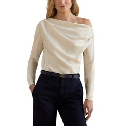Γυναικεία Μακρυμάνικη Μπλούζα Κρεμ Ralph Lauren 200P03566003-Natural