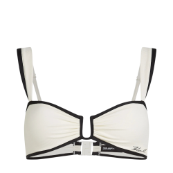 Γυναικείο Signature Μπικίνι Τοπ Κρεμ Karl Lagerfeld B2W46022-B09 Cream