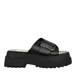 Γυναικείες Pluto Slide Buckle Παντόφλες Μαύρες Buffalo BUF1602333-BLACK