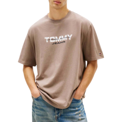 Ανδρικό T-shirt Μπεζ Tommy Jeans DM0DM22550-PKD