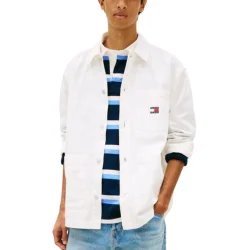 Ανδρικό Overshirt Λευκό Tommy Jeans DM0DM20236-YBH