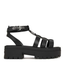 Γυναικεία Δερμάτινα Πέδιλα Μαύρα Tommy Jeans EN0EN02943-BDS