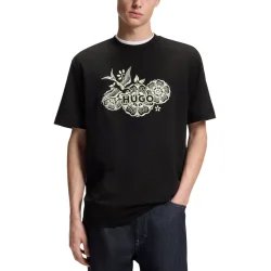 Ανδρικό Dangen T-shirt Μαύρο HUGO 50558415-001