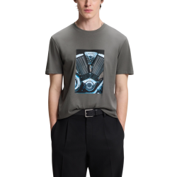 Ανδρικό Dostino T-shirt Γκρι HUGO 50557674-025