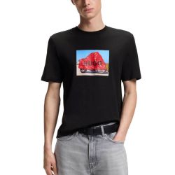 Ανδρικό Dostino T-shirt Μαύρο HUGO 50557674-001