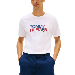 Ανδρικό T-shirt Λευκό Tommy Hilfiger MW0MW42369-YBR