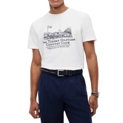 Ανδρικό T-shirt Λευκό Tommy Hilfiger MW0MW42390-YBR