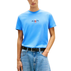 Ανδρικό T-shirt Γαλάζιο Tommy Jeans DM0DM22532-C38