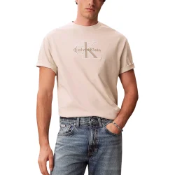 Ανδρικό T-shirt Μπεζ Calvin Klein LV04RF819G-2JX