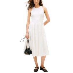 Γυναικείο Αμάνικο Φόρεμα Λευκό Tommy Hilfiger WW0WW49055-YCF