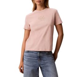 Γυναικείο T-shirt Ροζ Calvin Klein LV047D873G-3T3