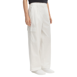 Γυναικείο Cargo Παντελόνι Λευκό Calvin Klein LV047F623G-YAS