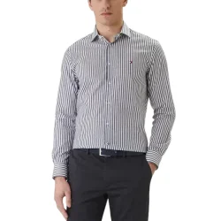 Ανδρικό Ριγέ Πουκάμισο Μπλε Tommy Hilfiger MW0MW42928-C7G