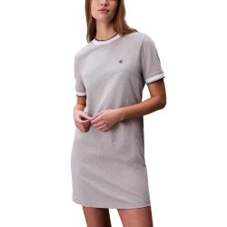 Γυναικείο Κοντομάνικο Φόρεμα Γκρι Calvin Klein LV047F248G-P79