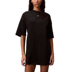 Γυναικείο Κοντομάνικο Φόρεμα Μαύρο Calvin Klein LV047F228G-UB1
