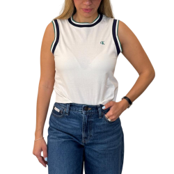 Γυναικείο Αμάνικο Top Λευκό Calvin Klein LV047F225G-YAS