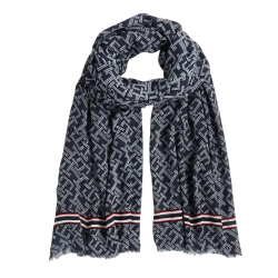 Γυναικείο TH Monogram Φουλάρι Navy Μπλε Tommy Hilfiger AW0AW18605-DW6
