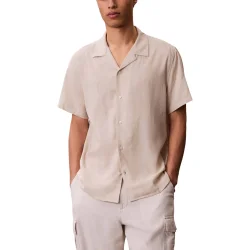 Ανδρικό Κοντομάνικο Πουκάμισο Ροζ Calvin Klein LV04LF137G-POR