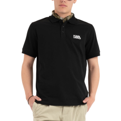 Ανδρικό Polo Μαύρο Karl Lagerfeld 745780 500235-990