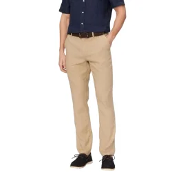Ανδρικό Λινό Παντελόνι Μπεζ Tommy Hilfiger MW0MW42337-AEG