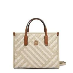 Γυναικεία TH City Mini Tote Τσάντα Μπεζ Tommy Hilfiger AW0AW18393-0F4