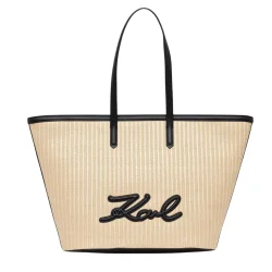 Γυναικεία K/Signature Tote Τσάντα Μπεζ Karl Lagerfeld B2W30088-425 Natural
