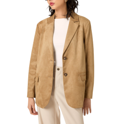 Γυναικείο Σακάκι Suede Μπεζ Alcott GI0263DO-BEIGE