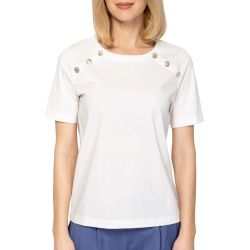 Γυναικείο Martella T-shirt Λευκό Heavy Tools T17084-ECRU