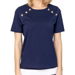Γυναικείο Martella T-shirt Navy Μπλε Heavy Tools T17084-NAVY