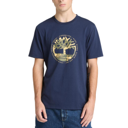 Ανδρικό Tree Logo Lake House T-shirt Navy Μπλε Timberland TB0A5MVR-451