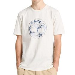 Ανδρικό Tree Logo Lake House T-shirt Εκρού Timberland TB0A5MVR-CM9