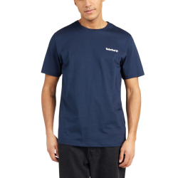 Ανδρικό Small Linear Logo Print T-shirt Μπλε Timberland TB0A5QQT-433