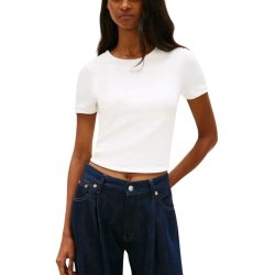Γυναικείο Slim T-shirt Λευκό Tommy Jeans DW0DW22284-YBL