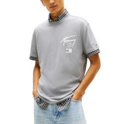 Ανδρικό T-shirt Γκρι Tommy Jeans DM0DM22553-PTL