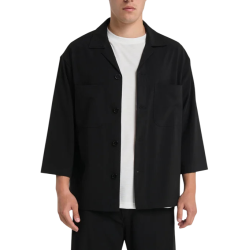 Ανδρικό Overshirt Μαύρο Royal Denim Lisbon5154-Black