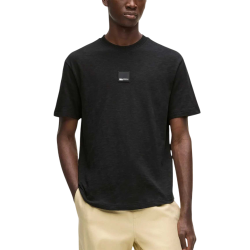Ανδρικό Curved Hem T-shirt Μαύρο Karl Lagerfeld Jeans B2M17048-999 BLACK