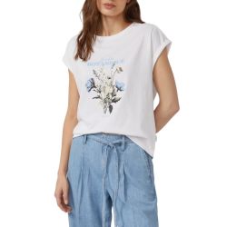 Γυναικείο T-shirt Λευκό S.Oliver 2178999-01D0