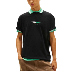 Ανδρικό T-shirt Μαύρο Tommy Jeans DM0DM22534-BDS