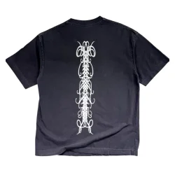 Heavyweight 260gsm Oversized Washed Black Gzeus T-shirt GZ100SP
