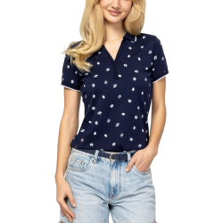 Γυναικείο Domis26 Polo Navy Μπλε Heavy Tools T21024-HIBISCUS