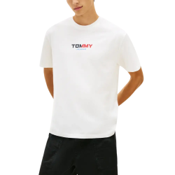 Ανδρικό T-shirt Λευκό Tommy Jeans DM0DM22534-YBL