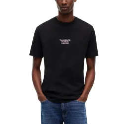 Ανδρικό T-shirt Μαύρο Tommy Jeans DM0DM23184-BDS