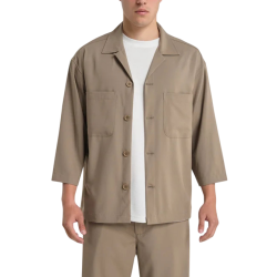 Ανδρικό Overshirt Μπεζ Royal Denim Lisbon5154-Sand