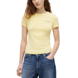 Γυναικείο Slim T-shirt Κίτρινο Tommy Jeans DW0DW23479-ZF0
