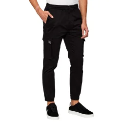 Ανδρικό Skinny Cargo Παντελόνι Μαύρο Calvin Klein LV04RD608G-UB1