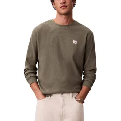 Ανδρικό Μακρυμάνικο T-shirt Λαδί Calvin Klein LV040EM217-LDY
