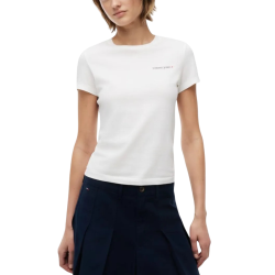 Γυναικείο Slim T-shirt Λευκό Tommy Jeans DW0DW23479-YBL