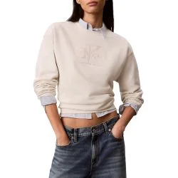 Γυναικείο Φούτερ Λευκό Calvin Klein LV047G820G-YAS