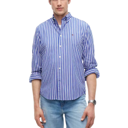 Ανδρικό Ριγέ Πουκάμισο Μπλε Tommy Hilfiger MW0MW43315-0A5