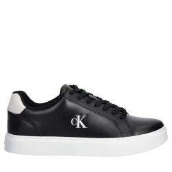 Ανδρικά Δερμάτινα Sneakers Μαύρα Calvin Klein YM0YM01435-0GM